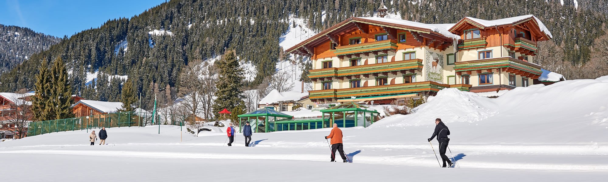Langlaufen und Winterwandern direkt vom Hotel weg