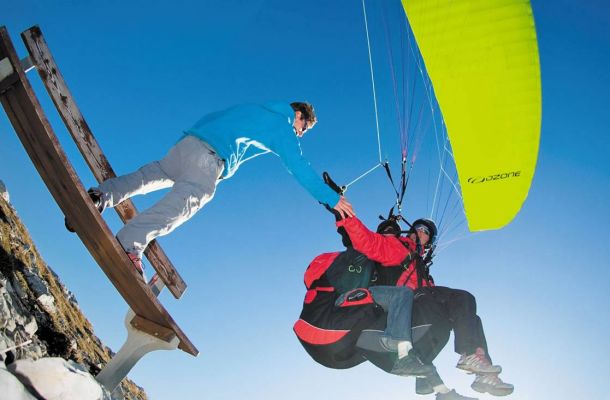 Tandem-Paragleiten